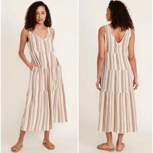 Marine layer Corinne Maxi Dress in
Multi Stripe Size M/ Pristine